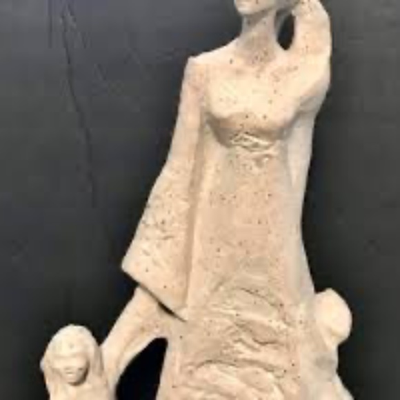 Art Statue Sculpture Mother With Children By Austin Production 1978 - Picture 3 of 3